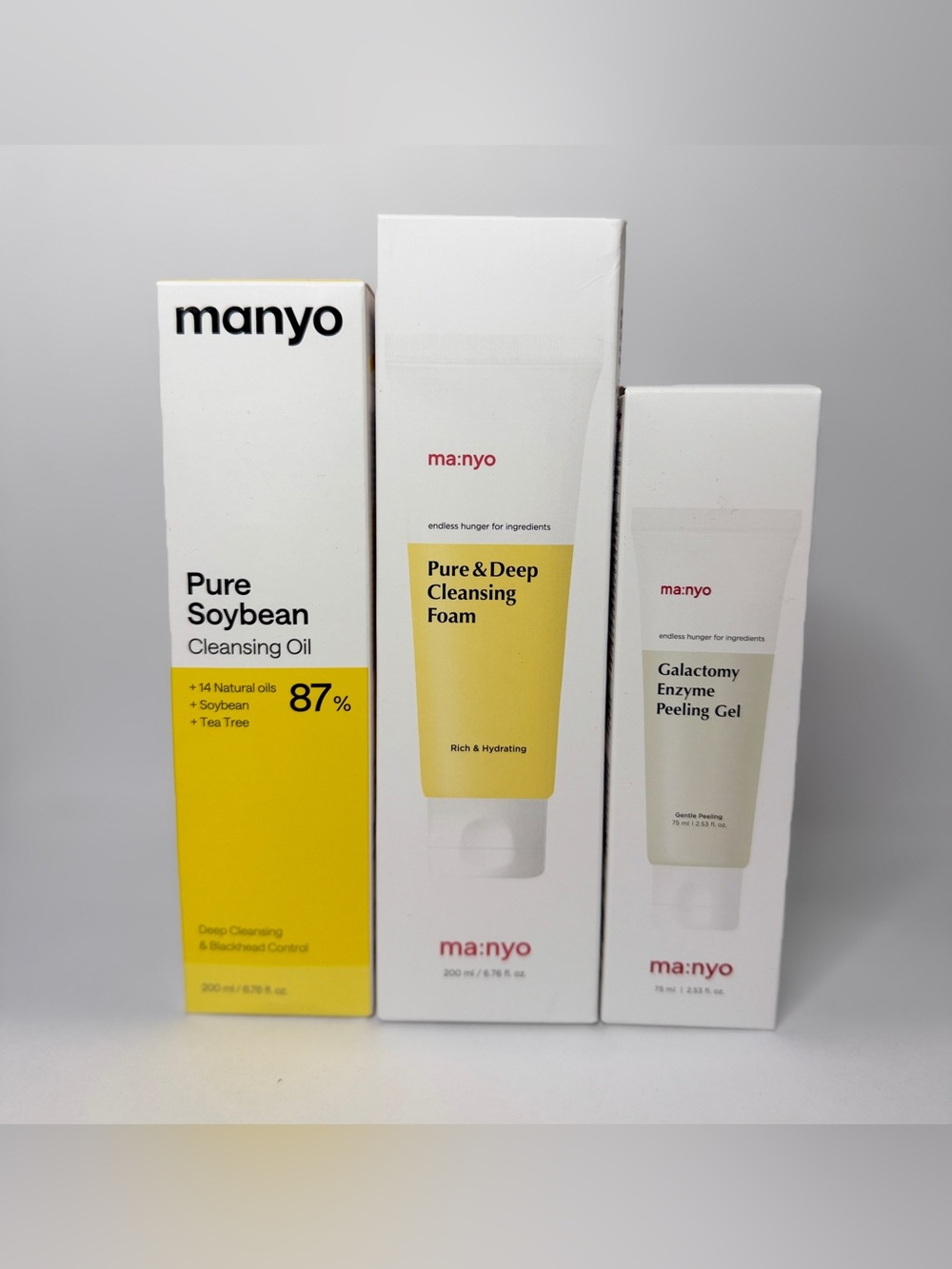 ma:nyo Korean Skincare 3-Piece Cleansing Set | NEW